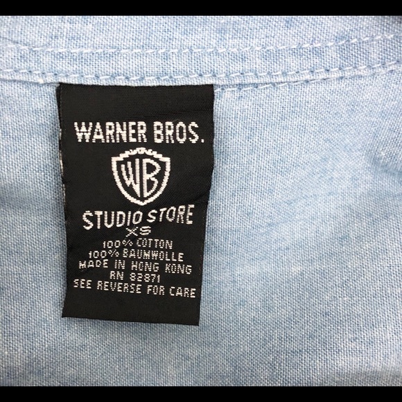 Vintage chambray 96 tweety Bird button up popover - Picture 3 of 8
